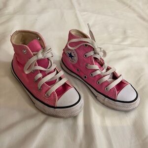 Converse girls pink shoes size 11
